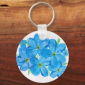 Gedetineerd 'Vergeet-me-niet' cluster van blauwe b Sleutelhanger (Voorkant)