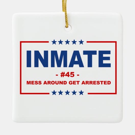 GEDETINEERDE #45 KERAMISCH ORNAMENT (Voorkant)