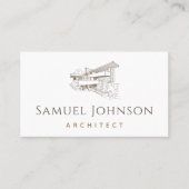 Gedetineerde architect voor woningbouwkundigen visitekaartje (Voorkant)