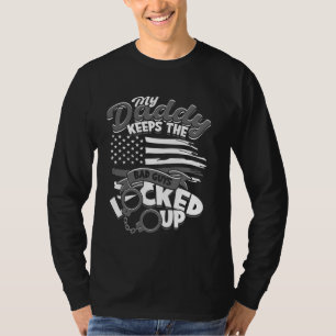Gedetineerde Bewaarder Papa Vader Mijn Daddy Houdt T-shirt