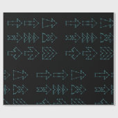 Gedetotte pijlen omslagpapier cadeaupapier (Vlak)