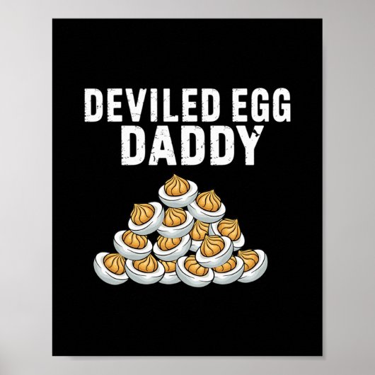 Gedevilde Ei Papa Retro Vibes Thanksgiving Vader Poster (Voorkant)