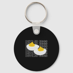 Gedevilde Eieren Retro Eetkamer Humor Etenliefhebb Sleutelhanger