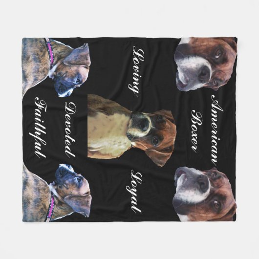 GEDEVOTEERDE DOG-VLUCHT FLEECE DEKEN (Voorkant (Horizontaal))