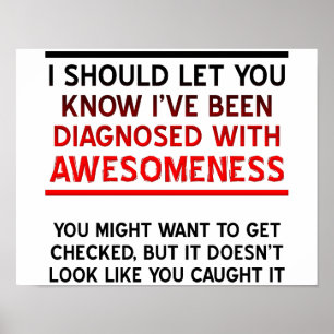 Gediagnosticeerd met Poster met geweldigheid