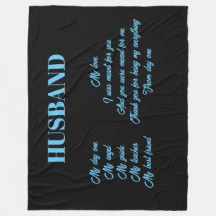 Gedicht aan echtgenoot - Echtgenoot Gift Fleece Deken