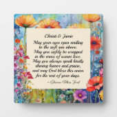 Gedicht Bruiloft / Verloving Plaque Fotoplaat (Voorkant)