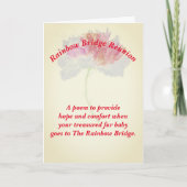 Gedicht: Comfort voor verlies van huisdieren; FLST Kaart (Voorkant)