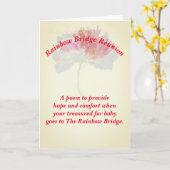 Gedicht: Comfort voor verlies van huisdieren; FLST Kaart (Gele Bloem)