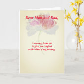 Gedicht: Dierenverlies Sympathie FLST Gevouwen Kaart (Gele Bloem)