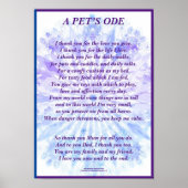 Gedicht: Eigenaar voor gezelschapsdieren, Semi Glo Poster (Voorkant)