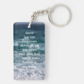 Gedicht Herinnering Aandenken Oceaan Zee Strand Sleutelhanger (achterkant)