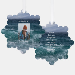 Gedicht Herinnering Souvenir Oceaan Zee Strand Ornament Kaart