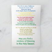 Gedicht: Het Wenskaart van Kerstmis "van de Feestdagen Kaart (Binnen)