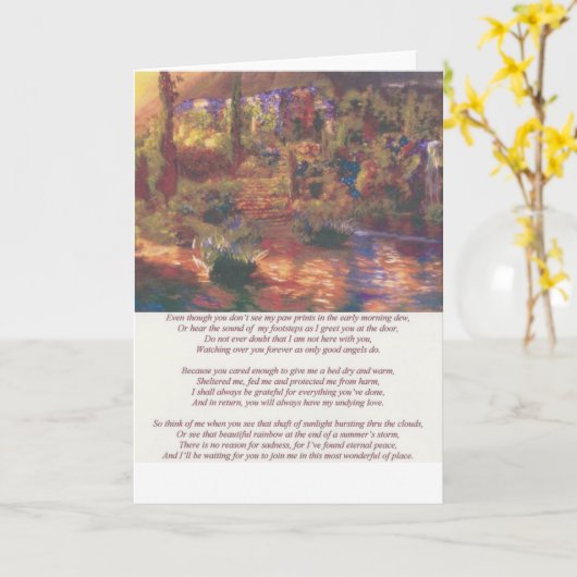 Gedicht II van Amys Kaart (Gele Bloem)