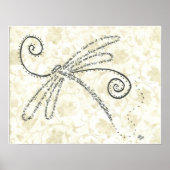 Gedicht in de vorm van een libellen poster (Voorkant)