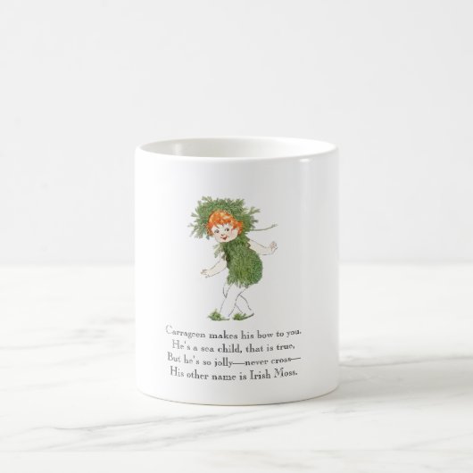 gedicht Irish Moss Seaweed Rhyme Funny Kind Koffiemok (Center)