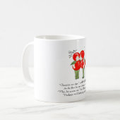  gedicht kersen schoppen Kinder fruittekening Koffiemok (Voorkant links)