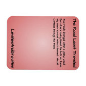 Gedicht Keuken Magnet - De weg minst gereden Magneet (Horizontaal)