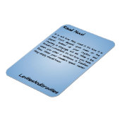 Gedicht Keukenmagneet - hardop lezen Magneet (Linkerzijde)