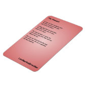 Gedicht Keukenmagneet - Het moment Magneet (Linkerzijde)