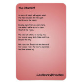 Gedicht Keukenmagneet - Het moment Magneet (Verticaal)