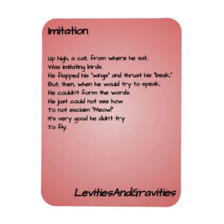 Gedicht Keukenmagneet - Imitatie Magneet