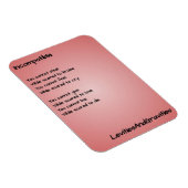 Gedicht Keukenmagneet - Incompatibel Magneet (Rechterzijde)