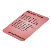 Gedicht Keukenmagneet - The Queen's Gamble Magneet (Linkerzijde)