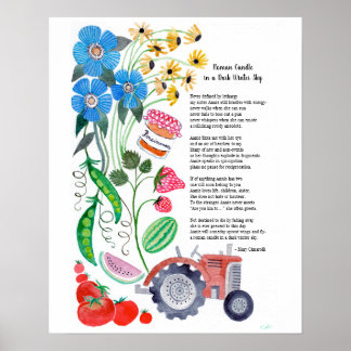 Gedicht Kunst voor een goed doel Poster