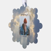 Gedicht Memorial Keepsake Angel Sky Clouds Ornament Kaart (Links)