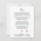 Gedicht Modern Moederdag (Voorkant)