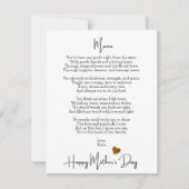 Gedicht Modern Moederdag (Voorkant)