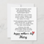 Gedicht Moederdag Kaart van Daughter, Moederdag (Voorkant)