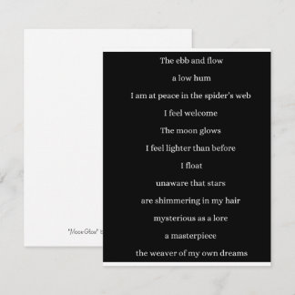 Gedicht Notitiekaartje