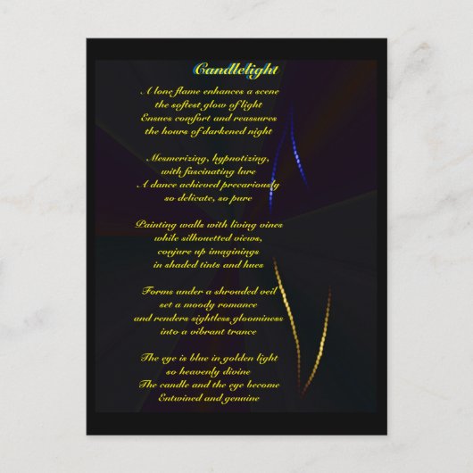 Gedicht op briefkaart (Voorkant)