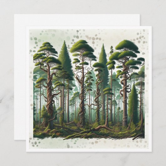 Gedicht op Forest of Trees Perspective (Voorkant / Achterkant)