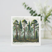 Gedicht op Forest of Trees Perspective (Staand voorkant)