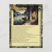 Gedicht op kunstboten Watervijver Briefkaart (Voorkant)