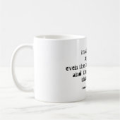 Gedicht over liefde en duisternis koffiemok (Links)