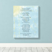 Gedicht over Verlies en Verdriet Canvas Afdruk (Insitu (Houten vloer))