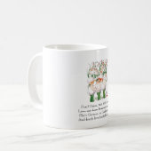  gedicht parelsnoeren, Kinder groenten Koffiemok (Voorkant links)