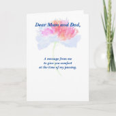 Gedicht: Pet Loss Sympathy FL Gevouwen Kaart (Voorkant)