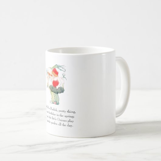 gedicht radijs ui leuke Kinder Mok (Voorkant rechts)