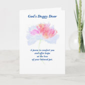 Gedicht: Speciale herinneringen aan huisdieren FL, Kaart (Voorkant)