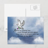 Gedicht ter nagedachtenis aan vogels briefkaart (Voorkant / Achterkant)