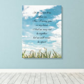 gedicht ter nagedachtenis canvas afdruk (Insitu (Houten vloer))