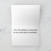 Gedicht van Beach Forever Friends Kaart (Binnen)