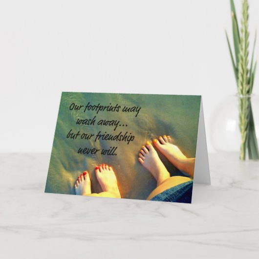 Gedicht van Beach Forever Friends Kaart (Voorkant)
