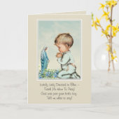 Gedicht van de Heilige Maagd Maria Kaart (Gele Bloem)